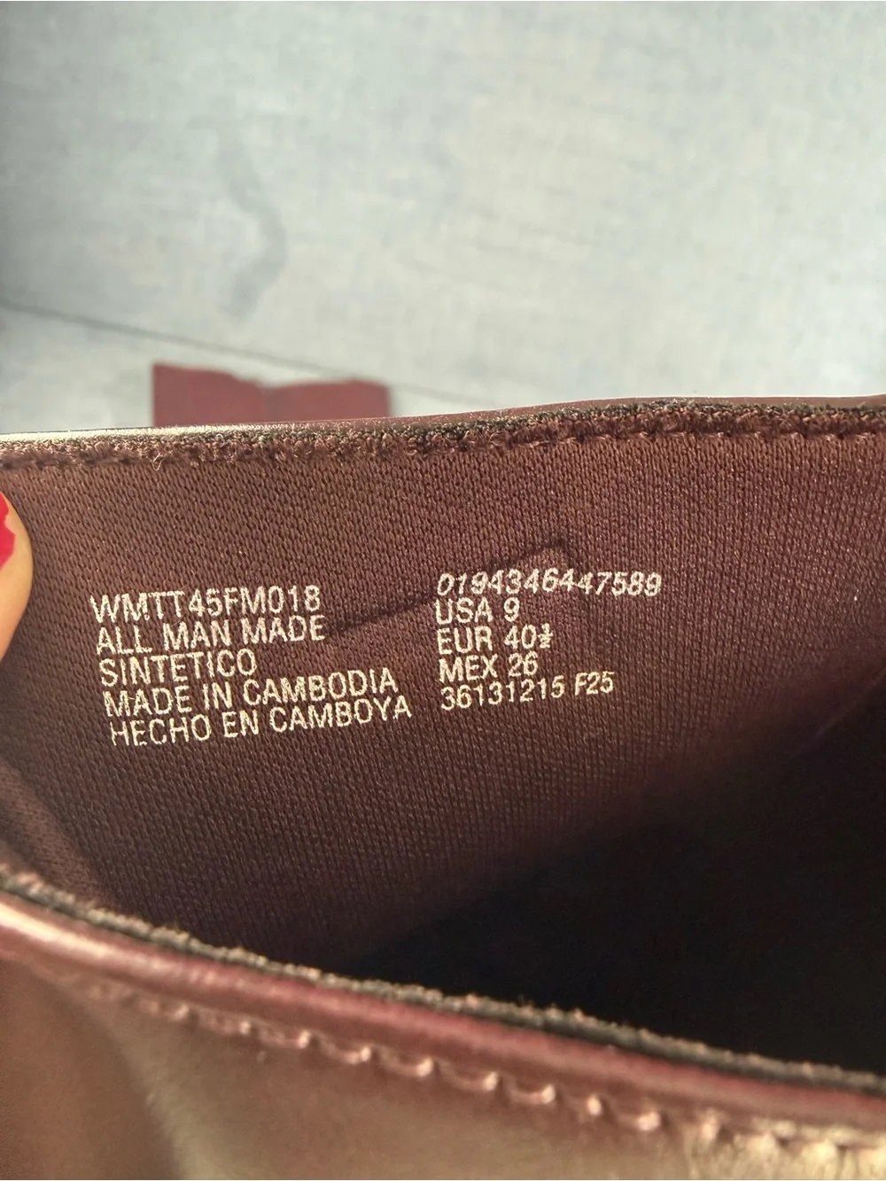 Time and Tru Womens Burgundy Faux Leather Zip Up Flat Rinding Boots SZ 9 New